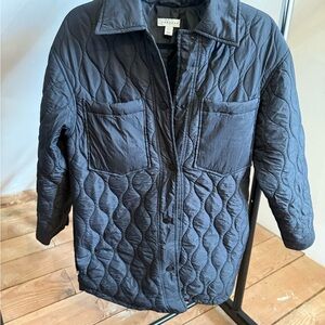 Topshop Black Quilted Outerwear